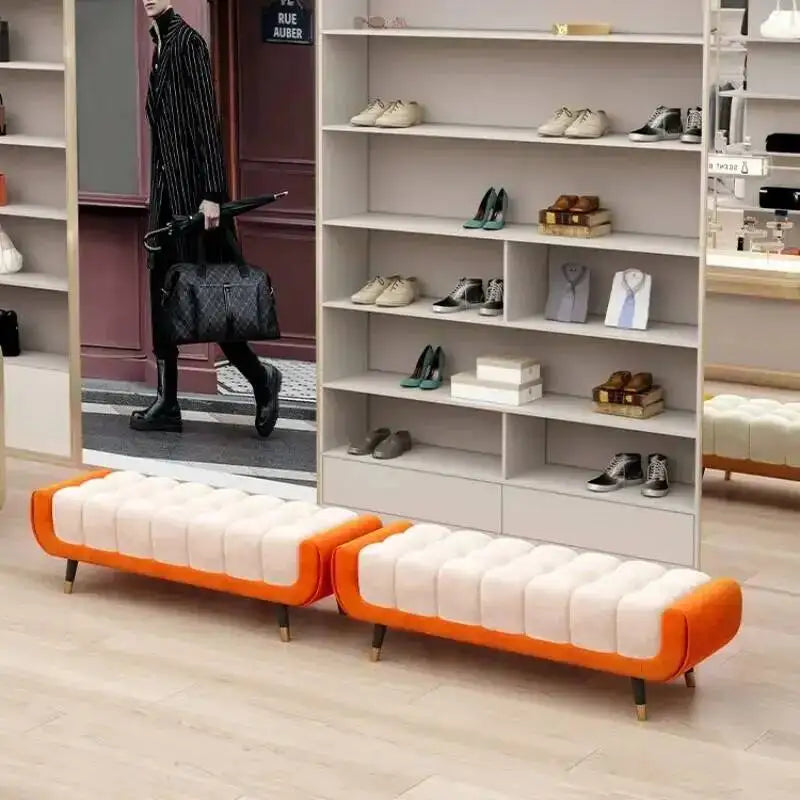 Living Legs  Luxury Entryway Tapered Velvet Bedroom Tufted Bench for Bench Room Upholstered Plump Cushion