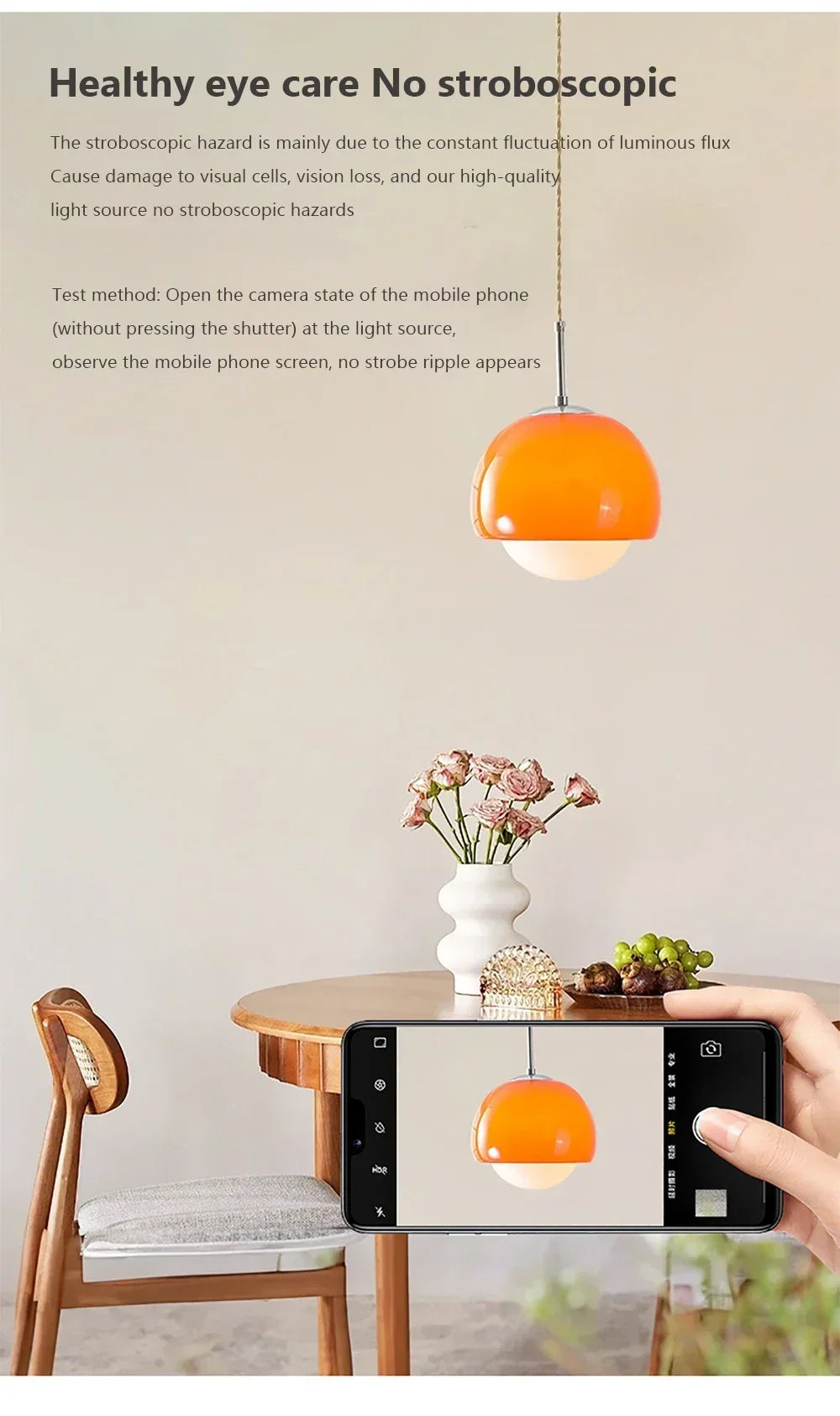 Retro 60s Pendant Lights for Restaurant Cafe Bar, Bedroom, studio, Hotel, living room, office,. Hanging Lamp Ceiling Chandeliers Orange Round Ball Decoration