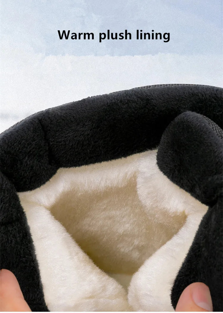 2026 New arrival Winter Men Snow Boots Warm Plush Men's Boots Waterproof High-top Ankle Boots Non-slip Men's Hiking Sneakers