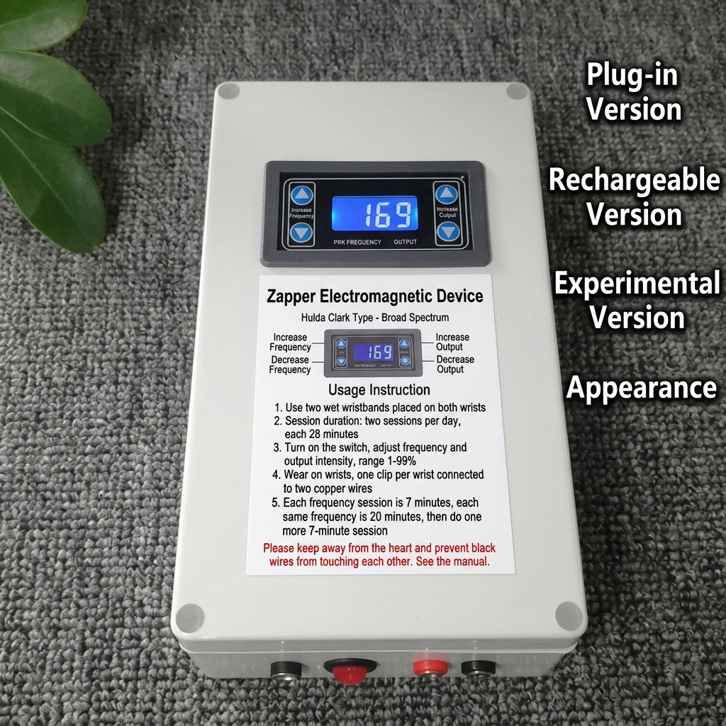Zapper Frequency Resonance Device Dr. Clark Electromagnetic Broadband Adjustable Electronic Signal Therapy Tool