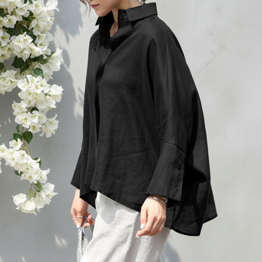 Plus Size 5XL VONDA Women Long Sleeve Shirts Summer Elegant Blouse OL Style Tunic Tops Oversized Casual Solid Loose Party Blusas