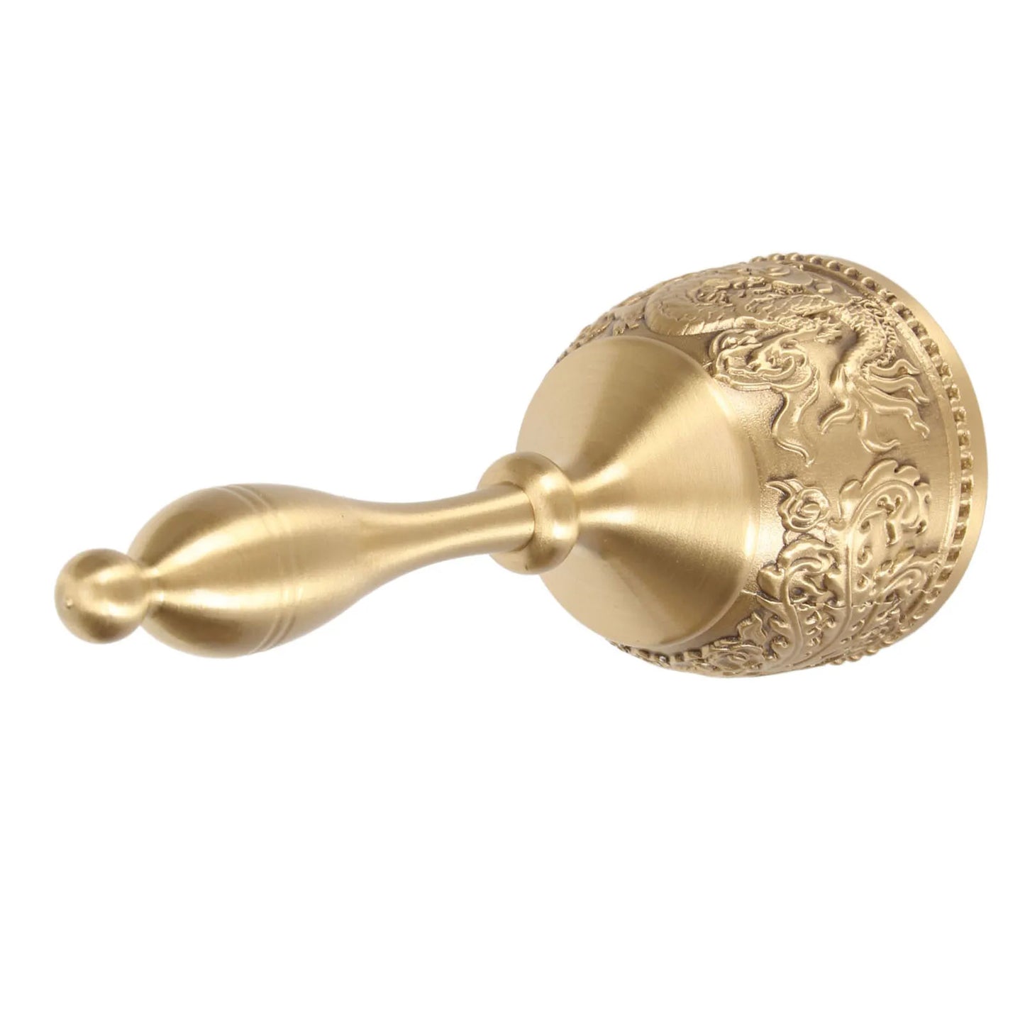 Brass Hand Call Bell Sturdy Handle Decorative Loud Ringing Bell for Home Restaurant Christmas Birthday Weddings Decoration