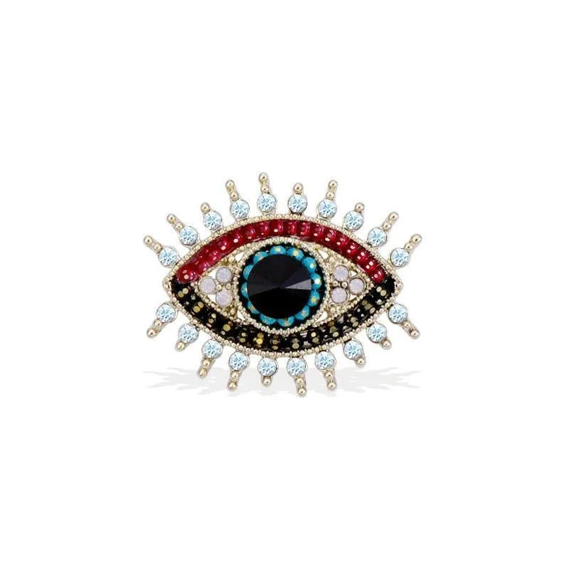 New Evil Eye Badges Cosplay Anime Demon Blue Eye Vintage Devil Eyes Brooches Costume Pin Fans Collection Friends Gifts Wholesale