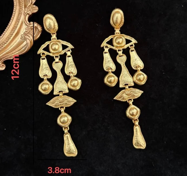 Exaggerated and Sexy Facial Features Series Exquisite Eye Earrings