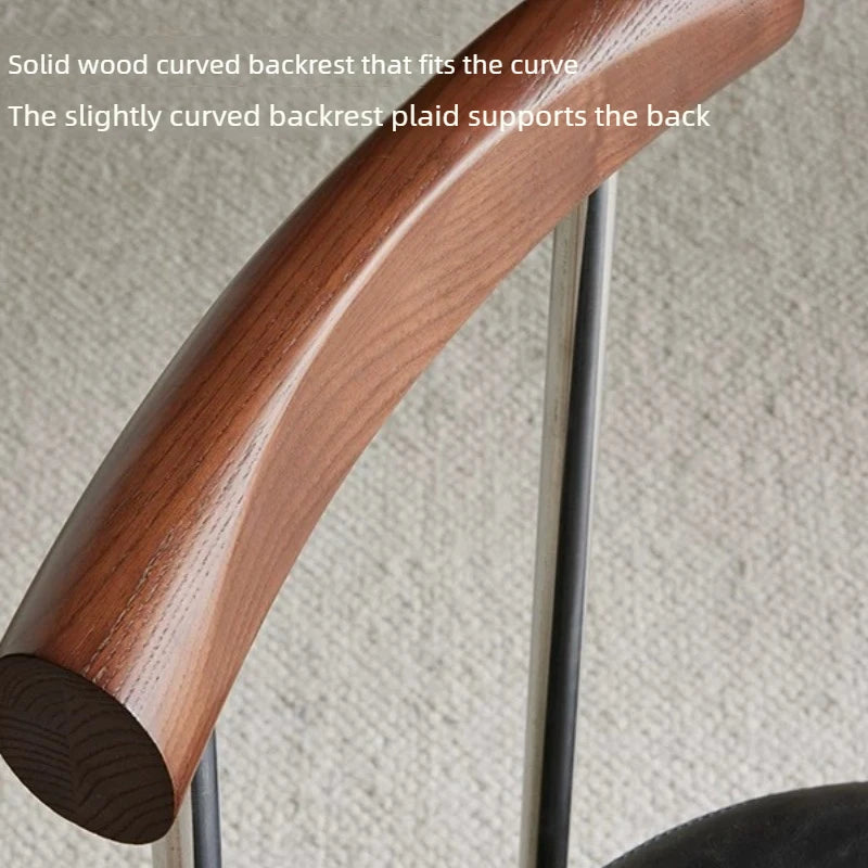 Bauhaus Style Dining Chair Household Restaurant Seat Ergonomic Backrest Desk Chair Modern Study Office Side Chair for Home