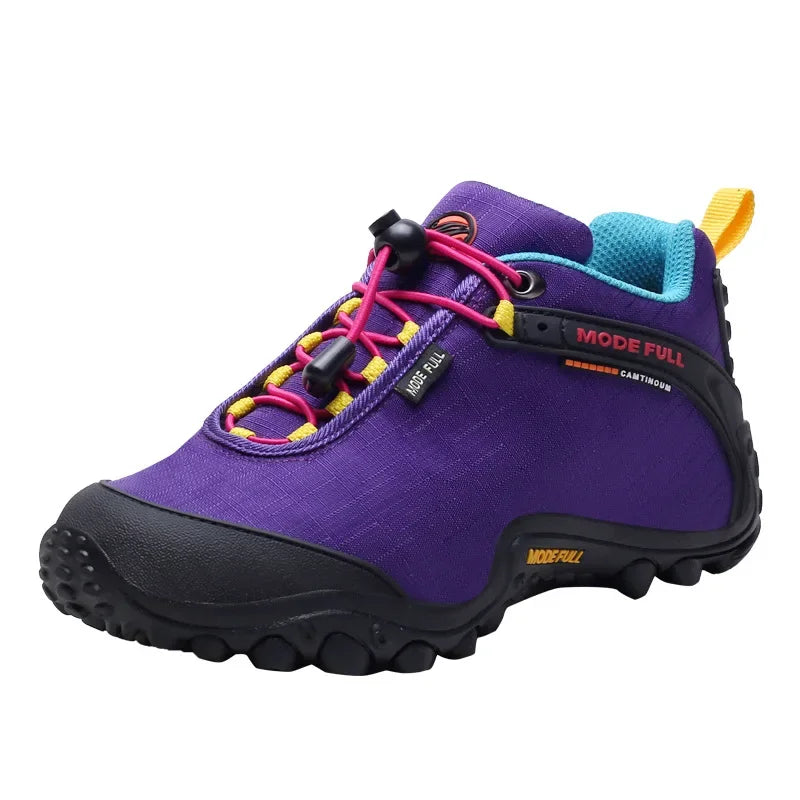 Outdoor Hiking Waterproof And Anti-Skid Thick Bottom Wear-Resistant And Breathable Ultra Light Cloth Mountaineering Shoes