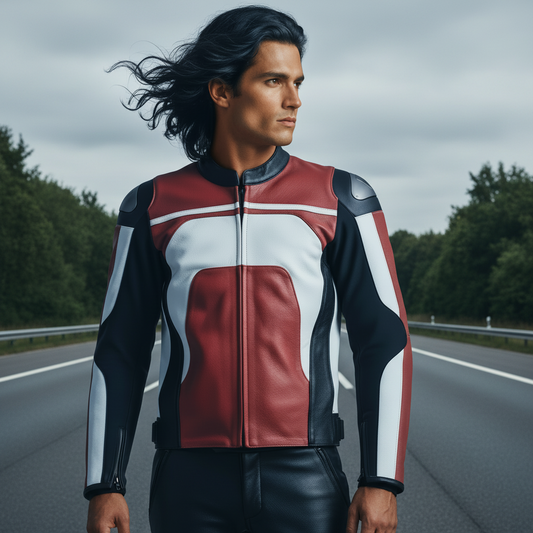 Premium High Quality Cowhide Leather Heat-Transfer Printed Racing Biker Protective Full Sleeve Unisex Motorcycle Jacket Enhanced