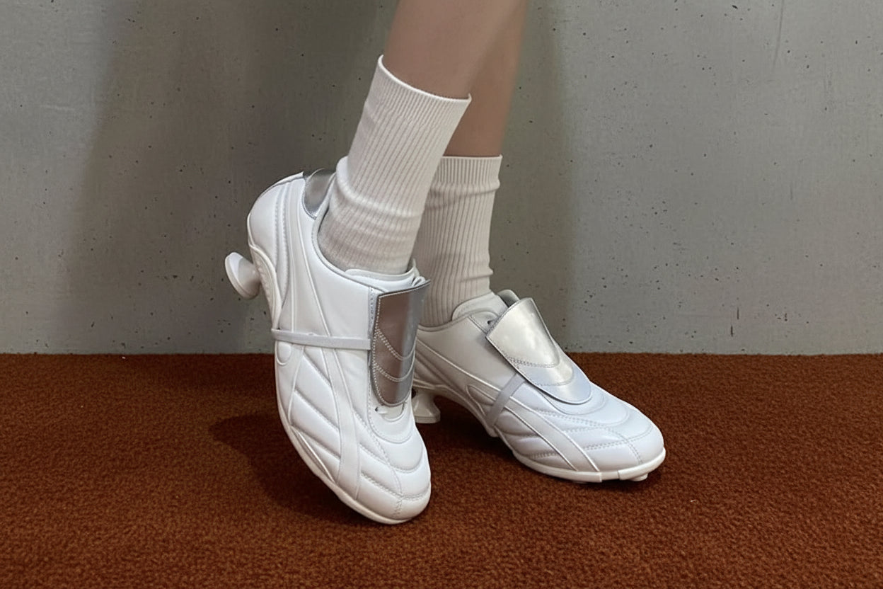 Ins style Fashion Mixed-color Patchwork Soft Leather Women High heels sneakers Autumn Winter Casual Lace-up Novelty Sporty Shoes