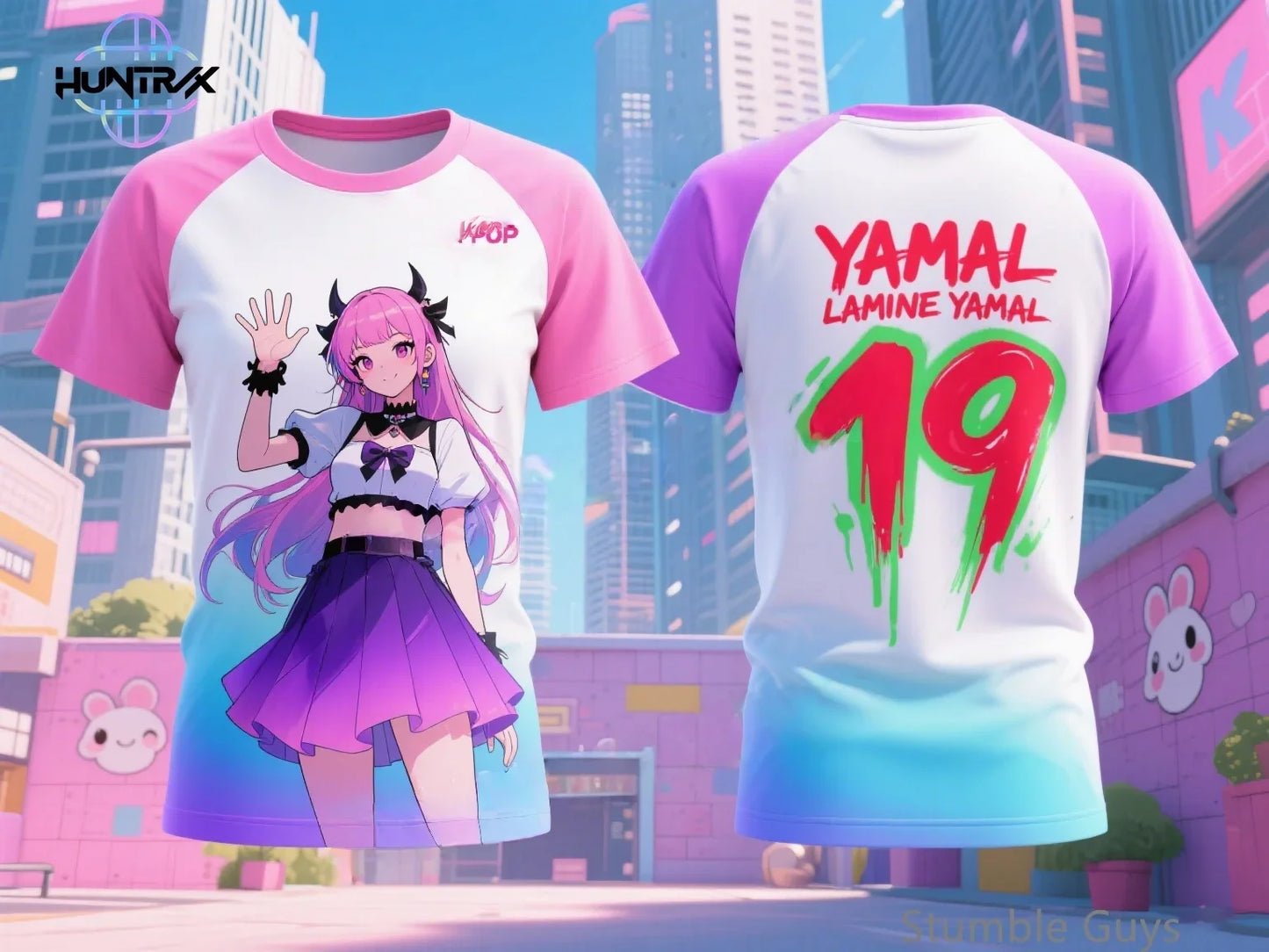 Summer Casual Fashion Kids Kpop Demon Hunters 3D Cartton Short Sleeve Boys Girls T-Shirt Anime Clothes
