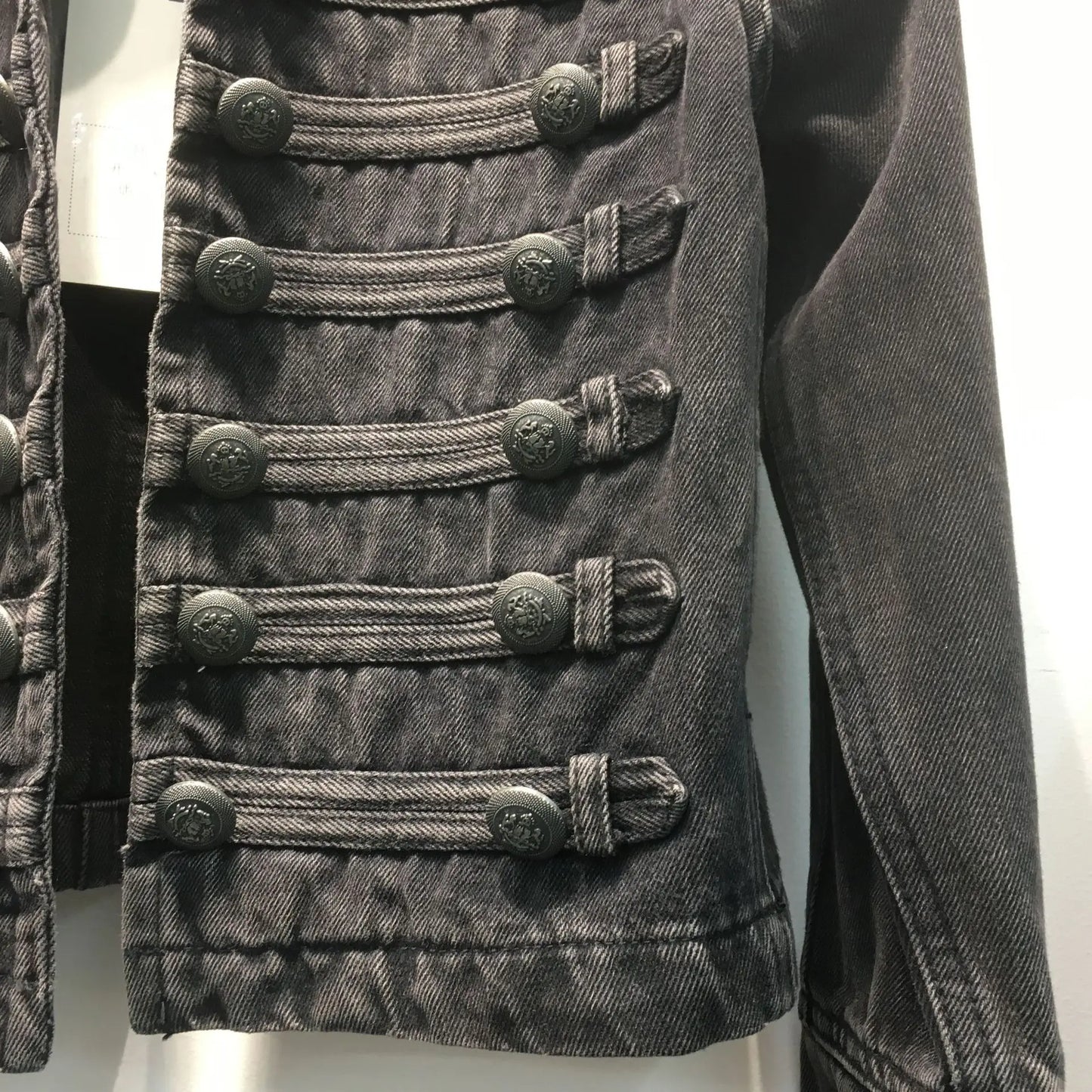Retro Military Style Handsome Stand Collar Denim Jackets Female Double-breasted Wild Slim Short Denim Jackets Women Outerwear
