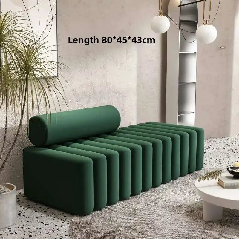 Light Luxury, Shoe Changing Stool, Household, Living Room, Stool, Sofa, Strip, Rest Stool, Bedroom, End of Bed, Stool