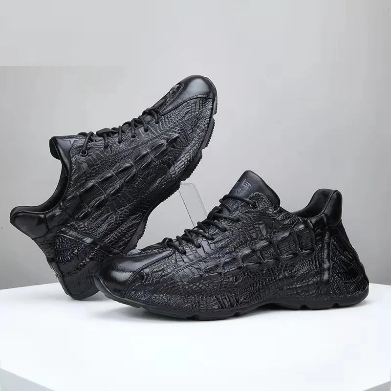 2025 new arrival Genuine Leather casual shoes men,Sneakers PDD019