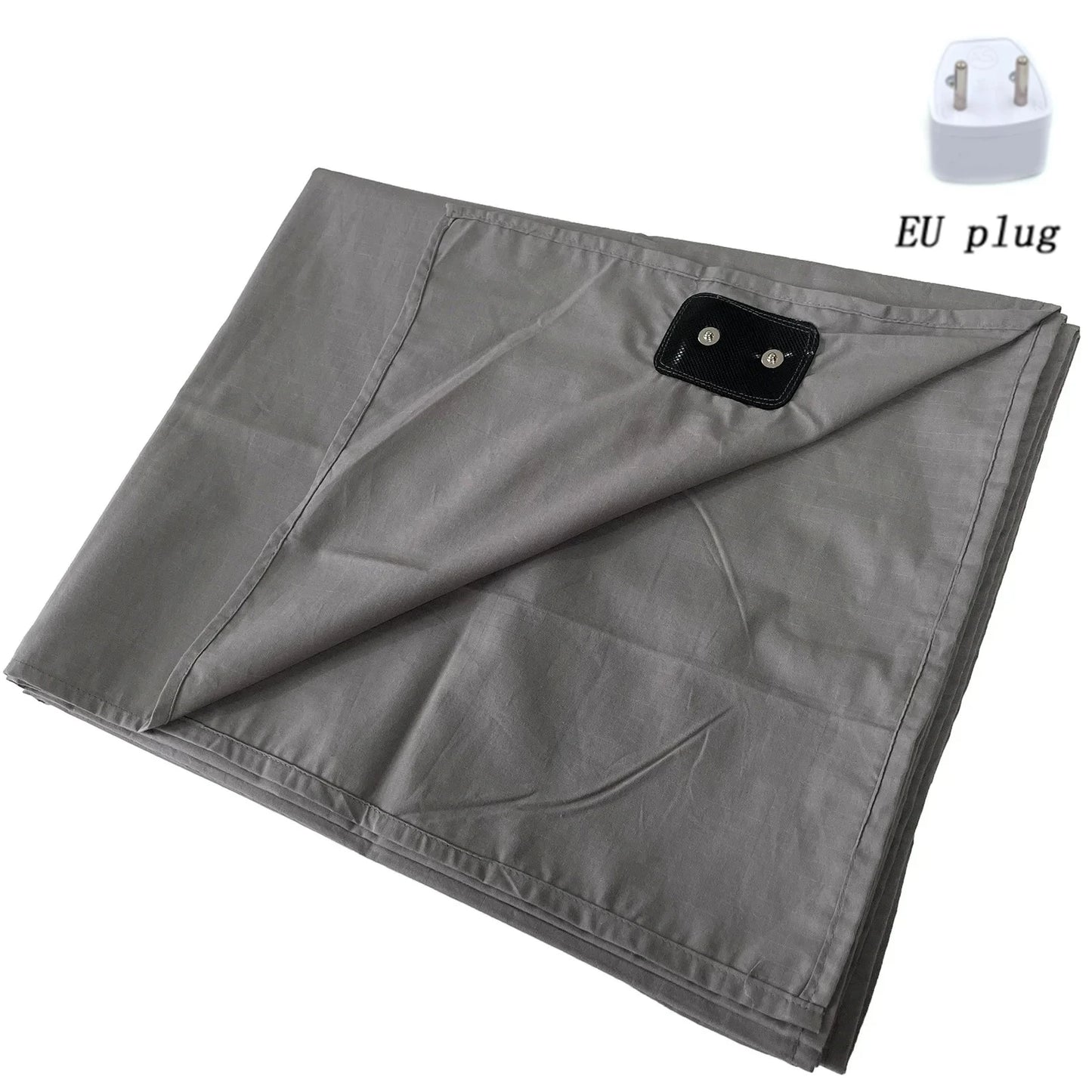 Soft and Conductive Grounding Bed Sheet AU/UK/EU/US Plug Antistatic Fiber Flat Bedsheet for Better Sleep Natural Health