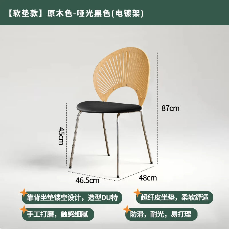 Home Furniture Restaurant Dining Chairs Living Room Leisure Chair Customized Stainless Steel Chairs Single Backrest Armchair
