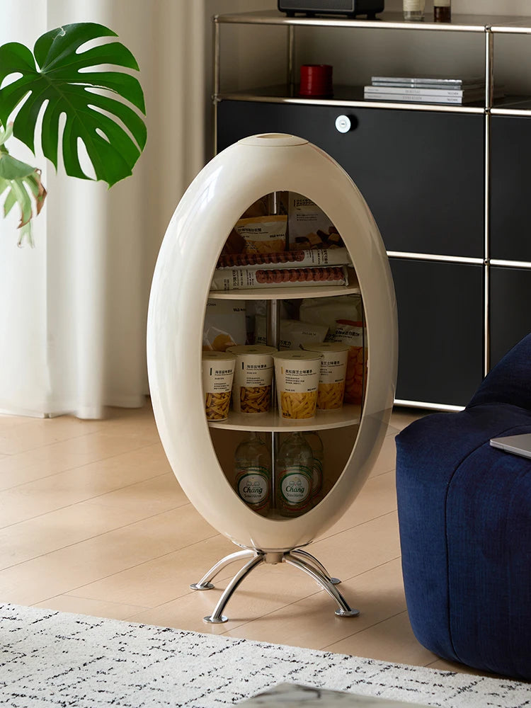 Home Decor Creative Rocket Cabinet Living Room Sofa Side Corner Snack Storage Rack Children's Room Multi Functional Bookshelf