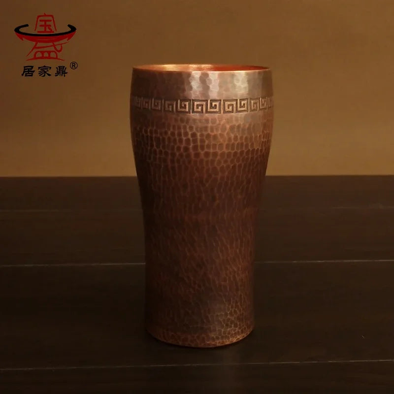 Pan Barbecue Plate Pure Red Copper Beer Mug Set Barbecue Plate Fried Meat Plate Binaural Pan Pure Copper New Chinese Style