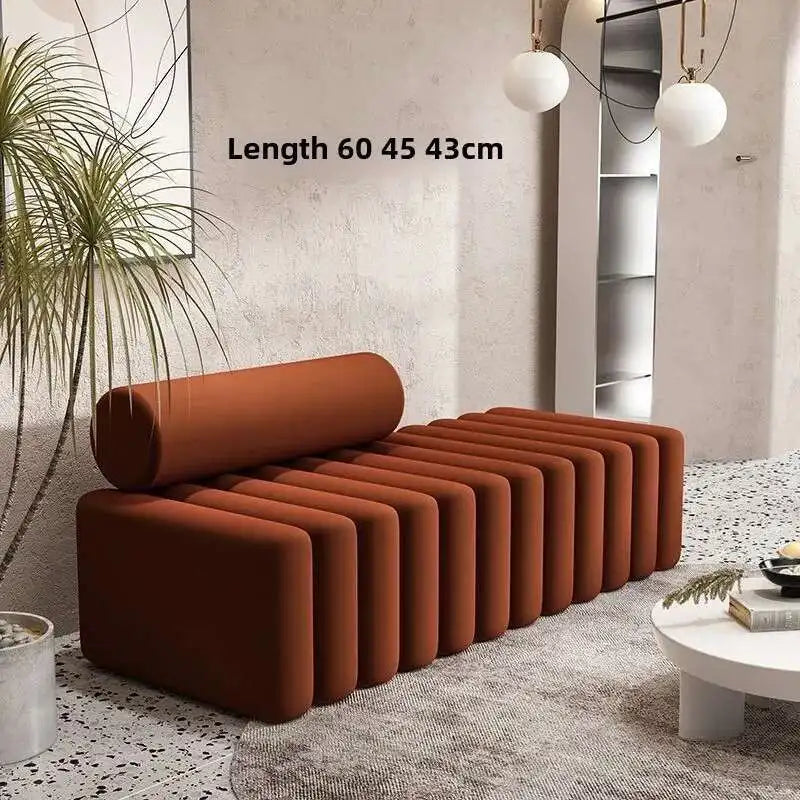 Light Luxury, Shoe Changing Stool, Household, Living Room, Stool, Sofa, Strip, Rest Stool, Bedroom, End of Bed, Stool