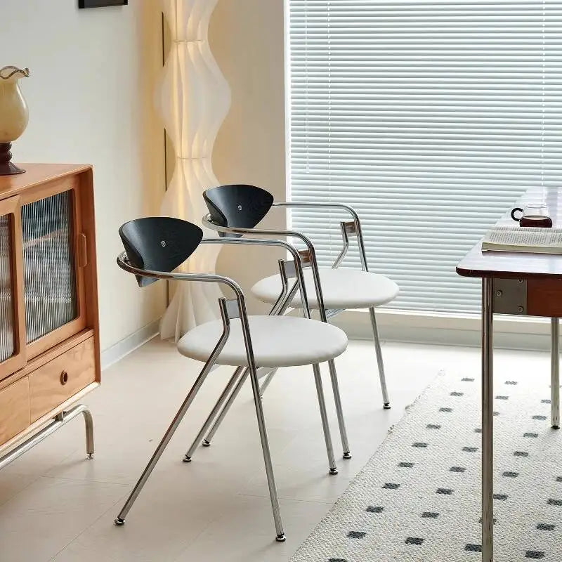 Bar Accent Dining Chairs Living Room Bedroom Balcony Makeup Waiting Dining Chairs Minimalist Lounge Sillas Kitchen Furniture