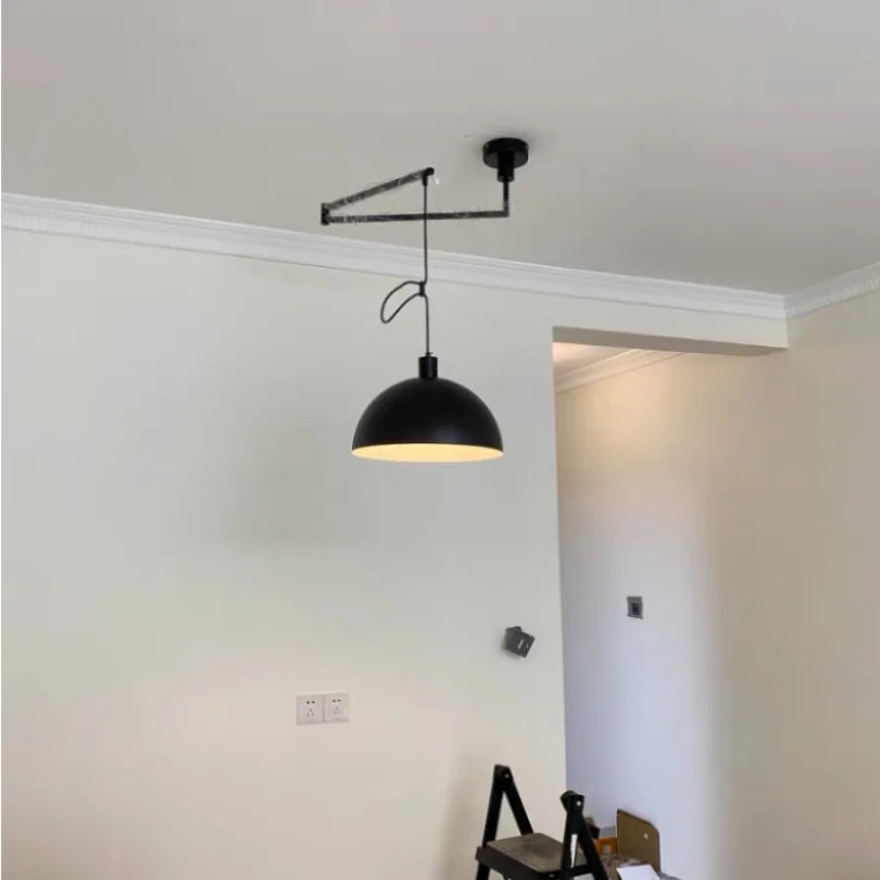 Adjustable Arm Pendant Lights Kitchen Dining Room Island Hanging Lamp Modern Rotatable Long pendant lamp Restaurant Decor