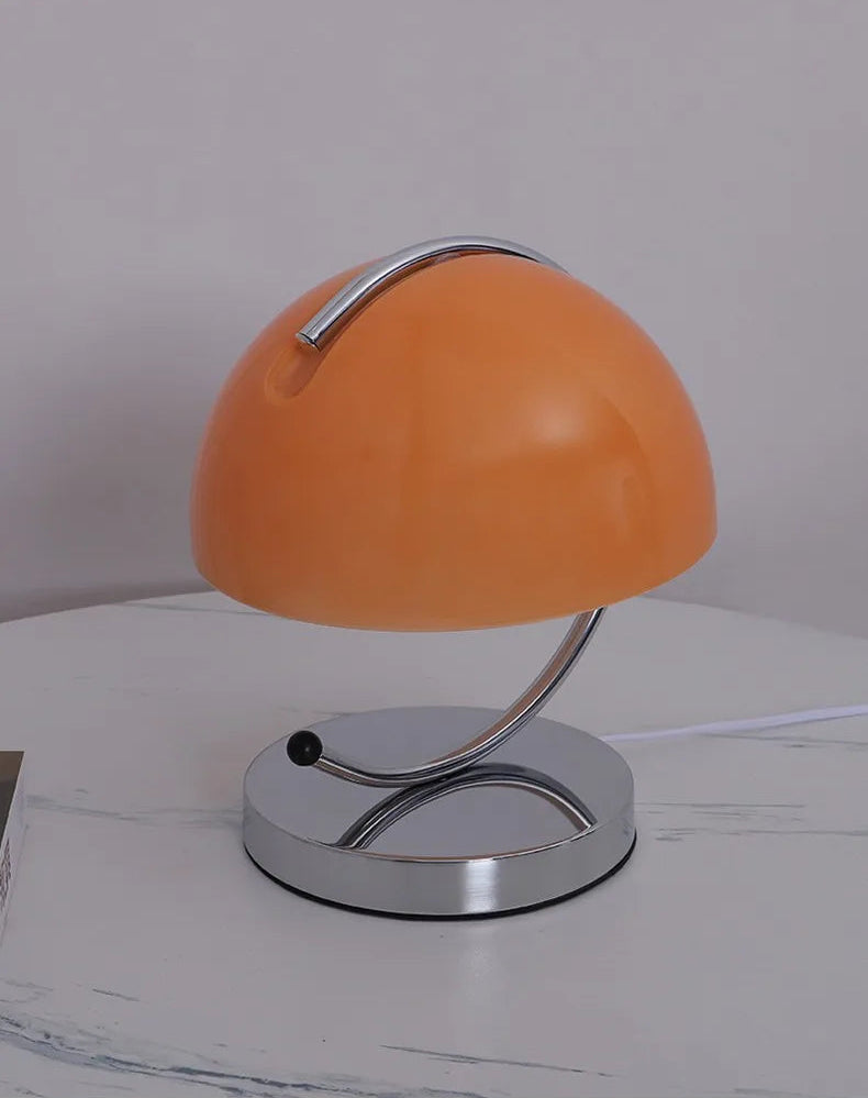 Italy Minimalist Bauhaus Table Lamps Orange Small Pudding Bedroom Beside Modern Living Room Study Desk Glass Small Night Lights