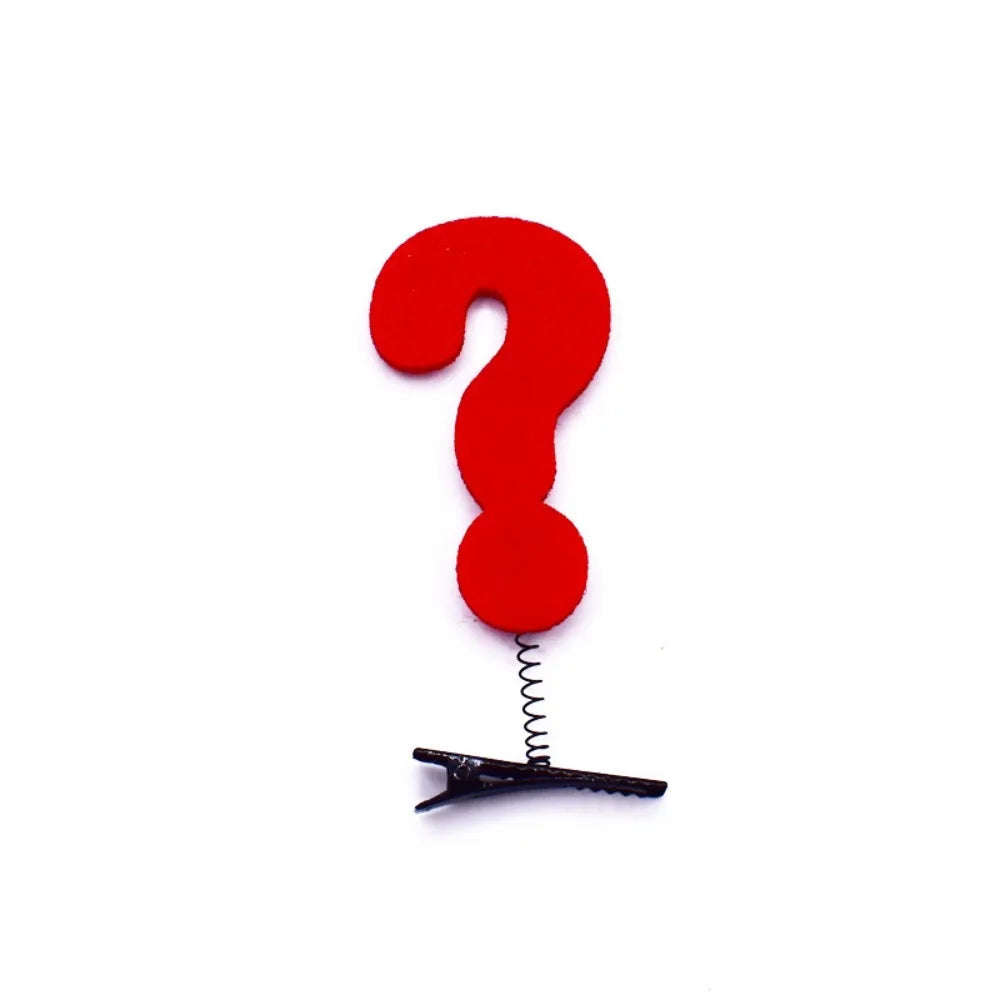 3D Funny Symbol Hair Clip WiFi Question Mark Lightning Cute Bangs Hairpin Headwear Party Daily Life Headwear Hair Styling Tool