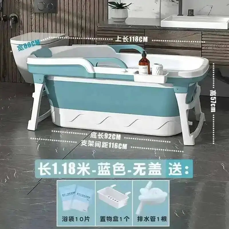Tub Bathtubs Adult Folding bathtub Household Foaming hot Simple Adult Bathing Tub Full Body Sweat Portable Steam Bathing Basin