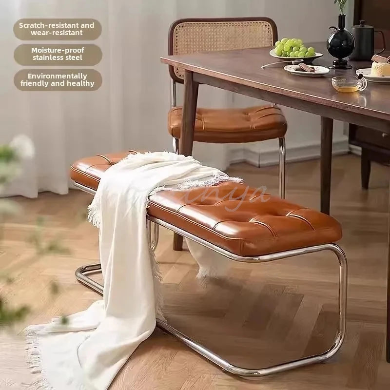 Slim Entryway Shoe Bench Narrow Hallway Seat Vintage Storage Stool Chair Upholstered Bench Wassily Bench Step Stool