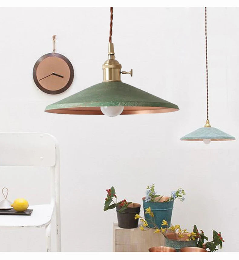 American Retro Brass Restaurant Pendant Light Industrial Style Nordic Home Coffee Shop Bar Decoration a Chandelier Ceiling Light