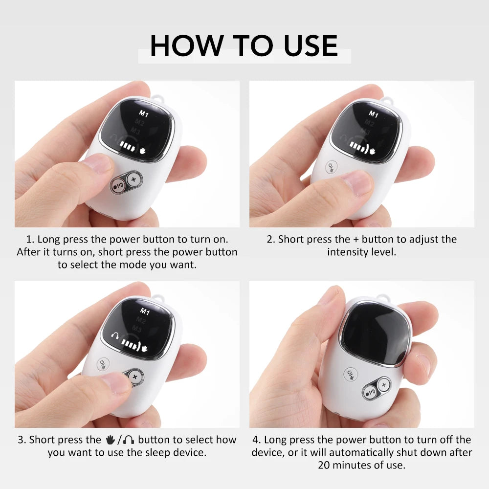 CES Vagus Nerve Stimulation Clip Ear Sleep Aid Device Relieve Insomnia Promote Fast Sleep Deep Sleep Anxiety Depression Reliever