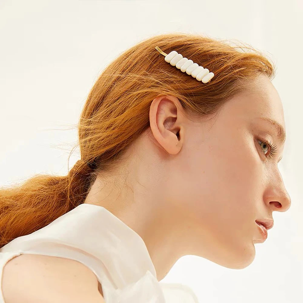 Natural Fresh-water Shell Hair Pin Mother of Pearl Side Clip Hair Clip Clamps Bridal Wedding Party Woman Jewelry Accessory Gift