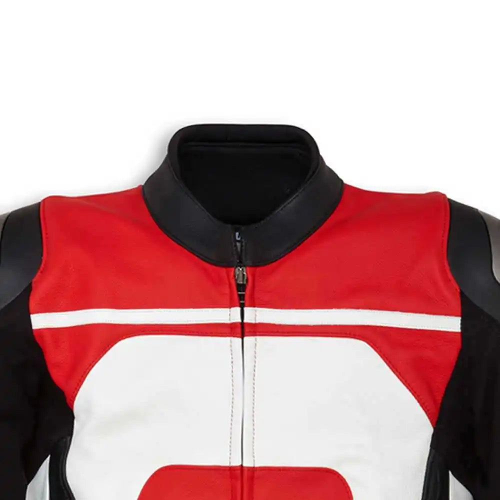 Premium High Quality Cowhide Leather Heat-Transfer Printed Racing Biker Protective Full Sleeve Unisex Motorcycle Jacket Enhanced