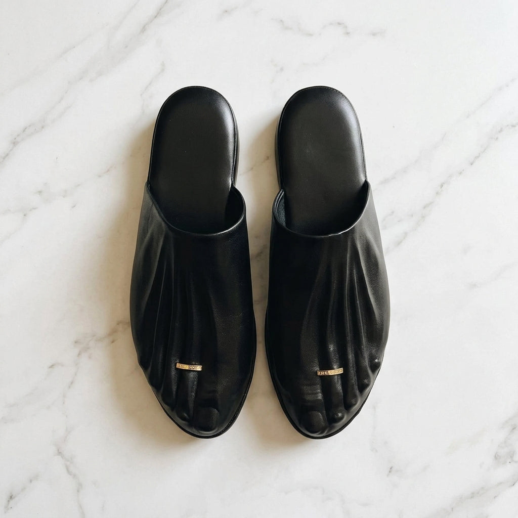 Gold Ring Five Fingers Matte Black Pump Women Sneakers Silver Shiny Leather Flat Sandals Summer Shallow Slippers Sequins Shoes