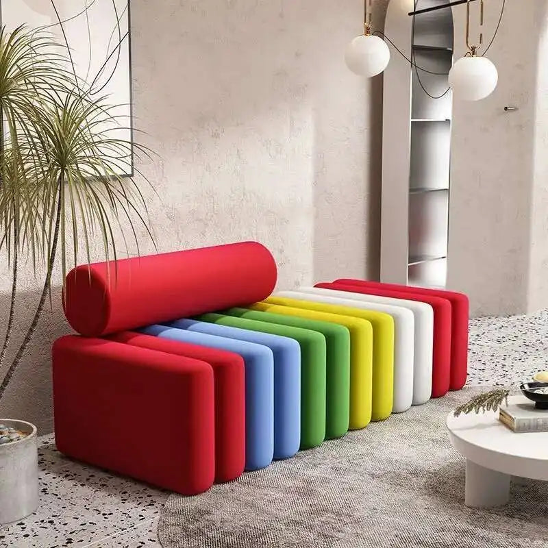 Light Luxury, Shoe Changing Stool, Household, Living Room, Stool, Sofa, Strip, Rest Stool, Bedroom, End of Bed, Stool