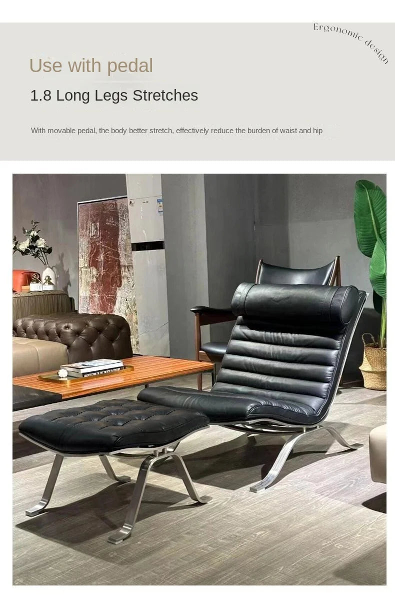 Sofa Chair Minimalist Light Luxury Senior Sense Of Living Room Antique Style Designer Sofa Chair Lazy Leisure Lounge Chair