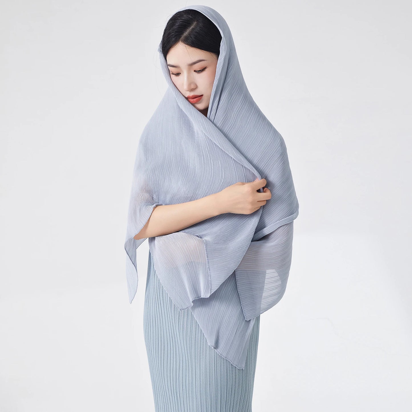 2025 Latest Design Miyake Pleated Blouse for Ladies Casual Joker Shirt Lace Breathable Office Work Cover Summer Woven Smock