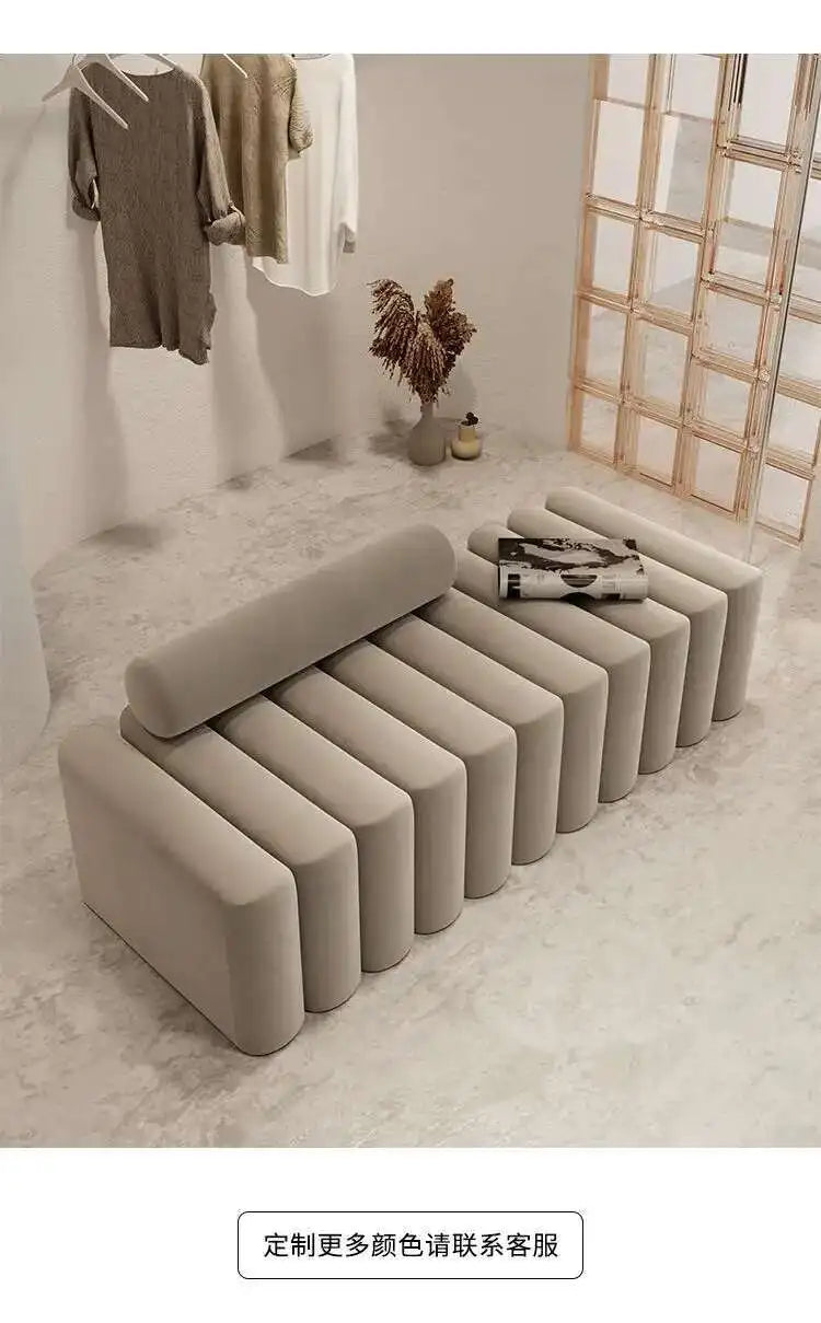 Light Luxury, Shoe Changing Stool, Household, Living Room, Stool, Sofa, Strip, Rest Stool, Bedroom, End of Bed, Stool