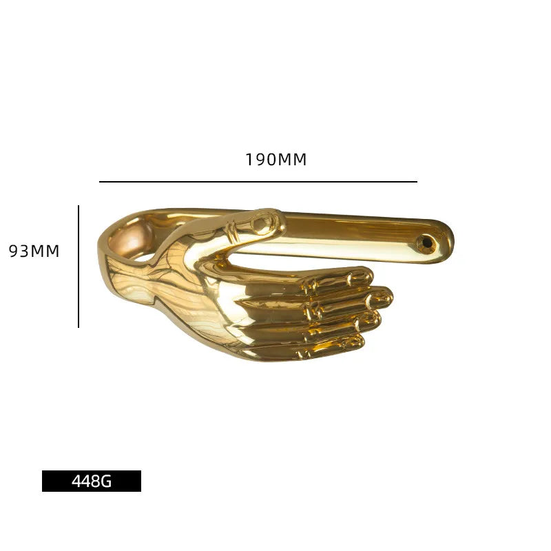 Luxury Brass Curtain Hook Retro Gold Wall Mounted Hanger for Bedroom Living Room Entryway Decor Elegant Hardware Accessories