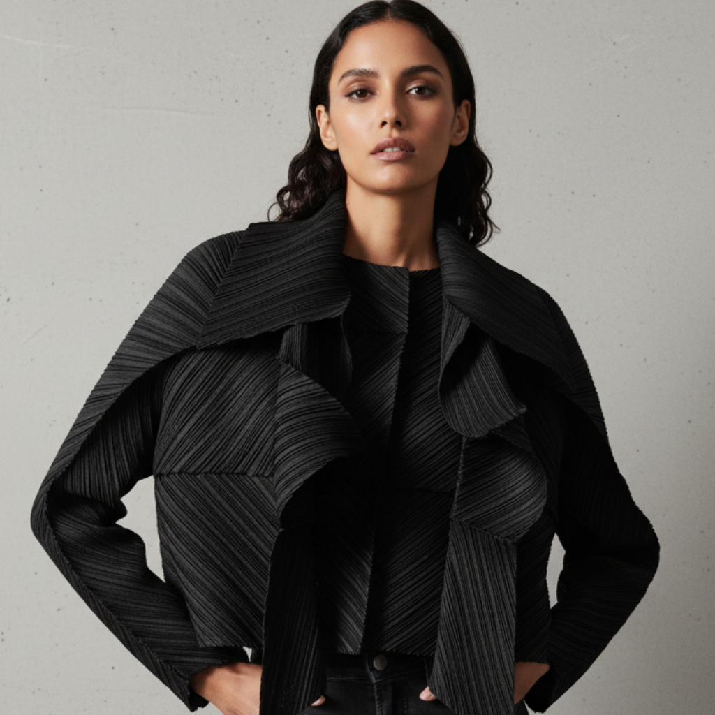 Women Irregular Jacket Coat Laple Open Stitch Short Style Full Sleeve Autumn Summer 2026 New Female Loose Casual 15KB745