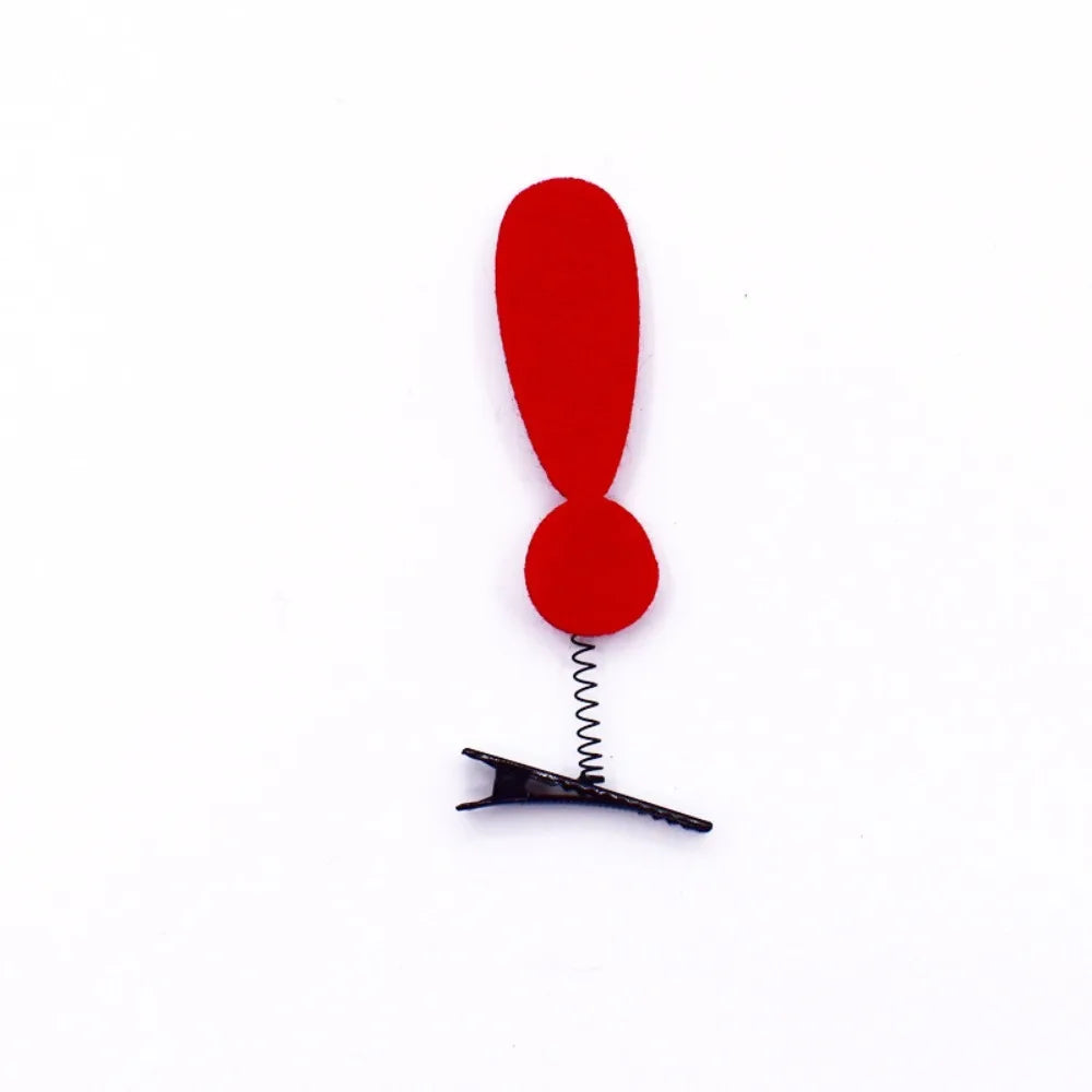3D Funny Symbol Hair Clip WiFi Question Mark Lightning Cute Bangs Hairpin Headwear Party Daily Life Headwear Hair Styling Tool