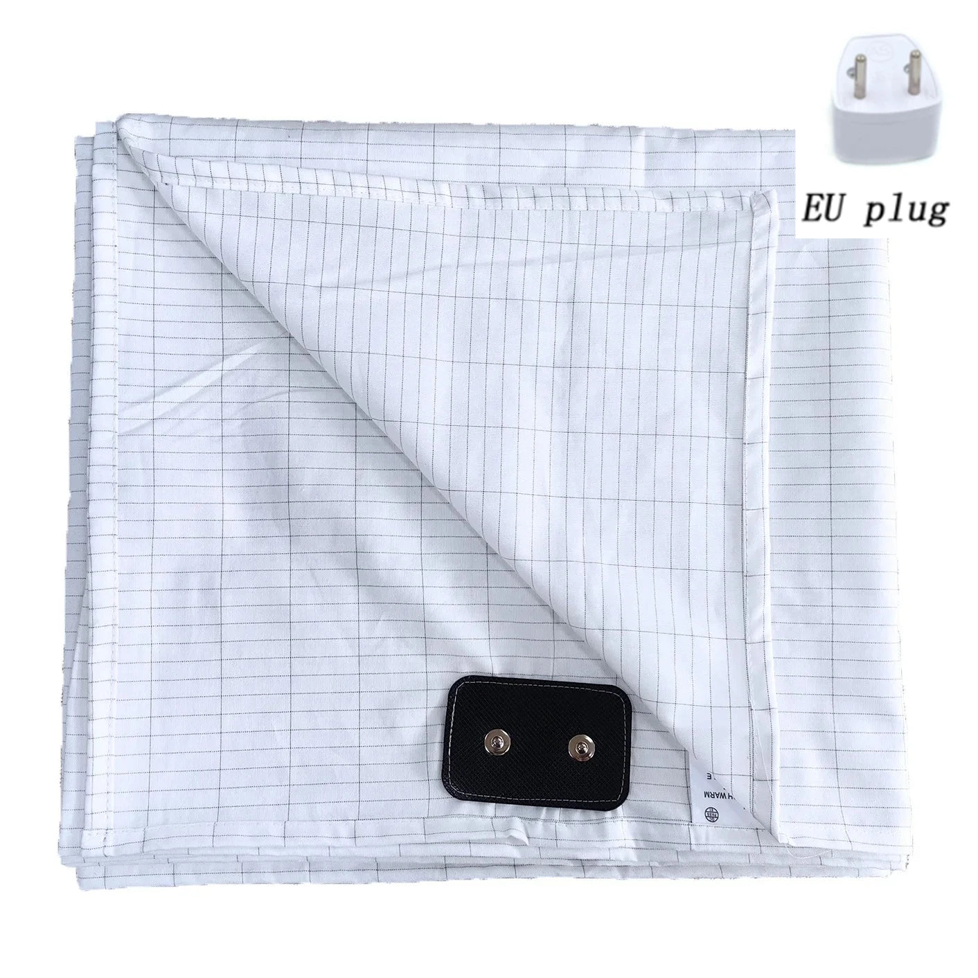 Soft and Conductive Grounding Bed Sheet AU/UK/EU/US Plug Antistatic Fiber Flat Bedsheet for Better Sleep Natural Health