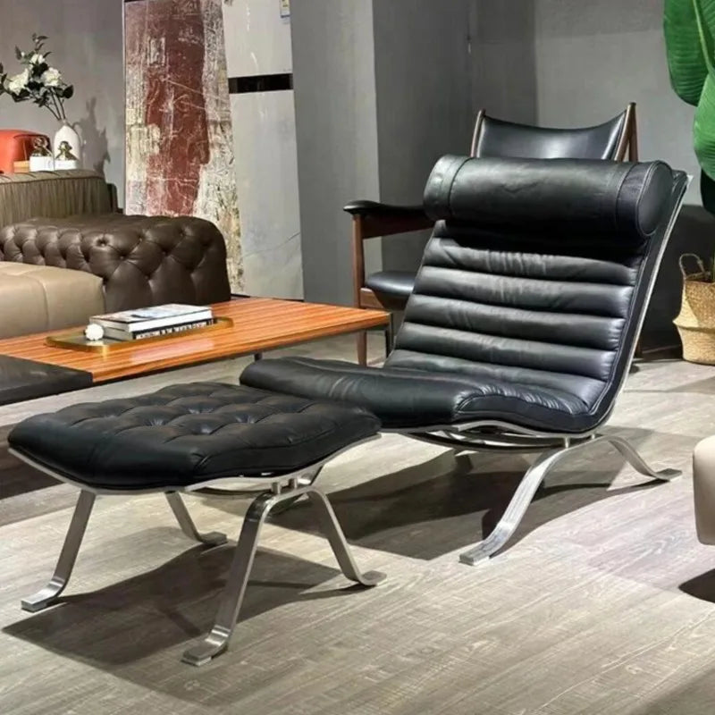 Sofa Chair Minimalist Light Luxury Senior Sense Of Living Room Antique Style Designer Sofa Chair Lazy Leisure Lounge Chair