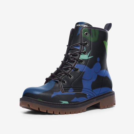 SOLSTICE Blue dancers Casual Leather Lightweight boots MT