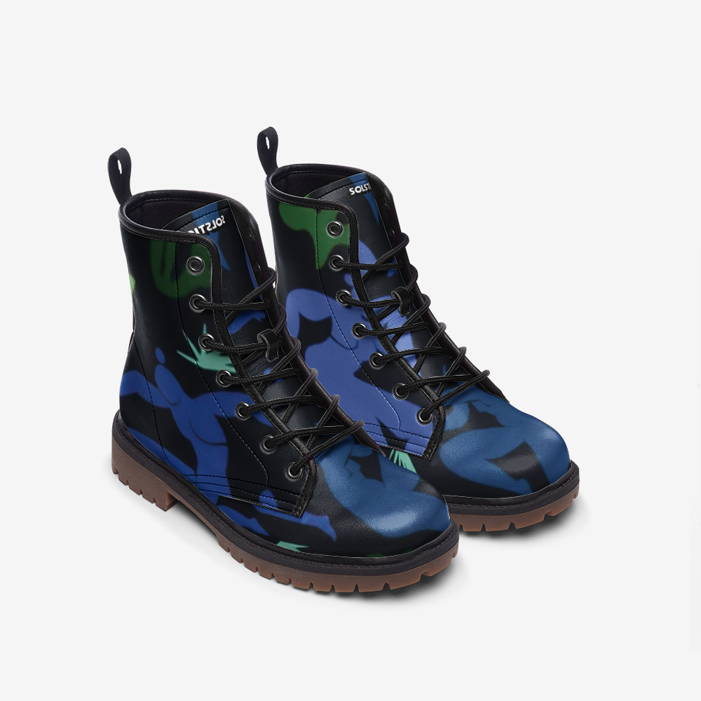 SOLSTICE Blue dancers Casual Leather Lightweight boots MT