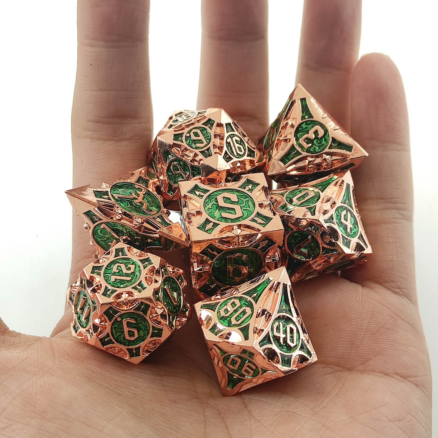 Board Game Props Pure Copper Metal Solid Dice