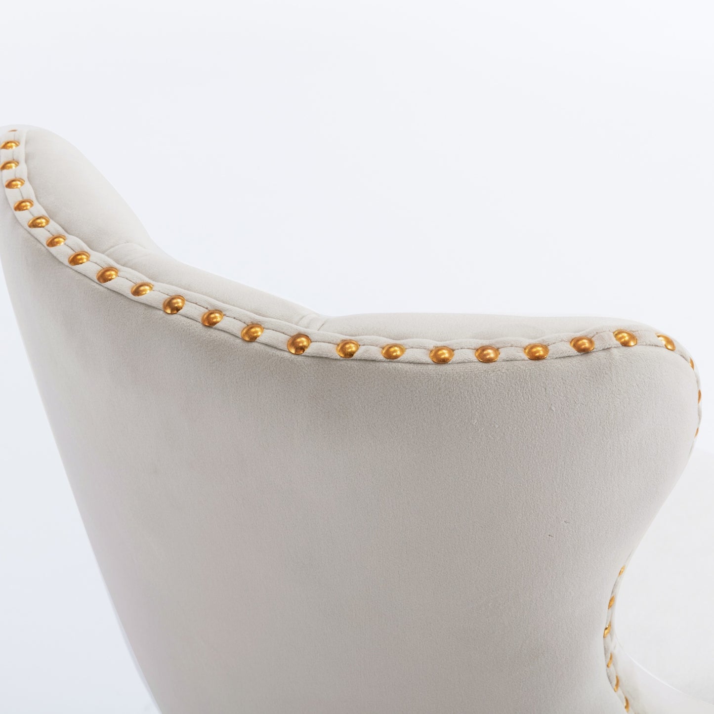 Golden Swivel Velvet Barstools Adjusatble Seat Height From 25-33 Inch