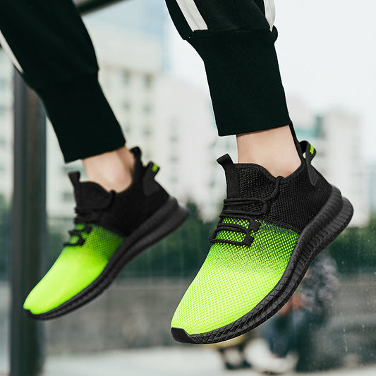 Cool Fashion Low Top Gradient Color Mesh Casual Sneakers