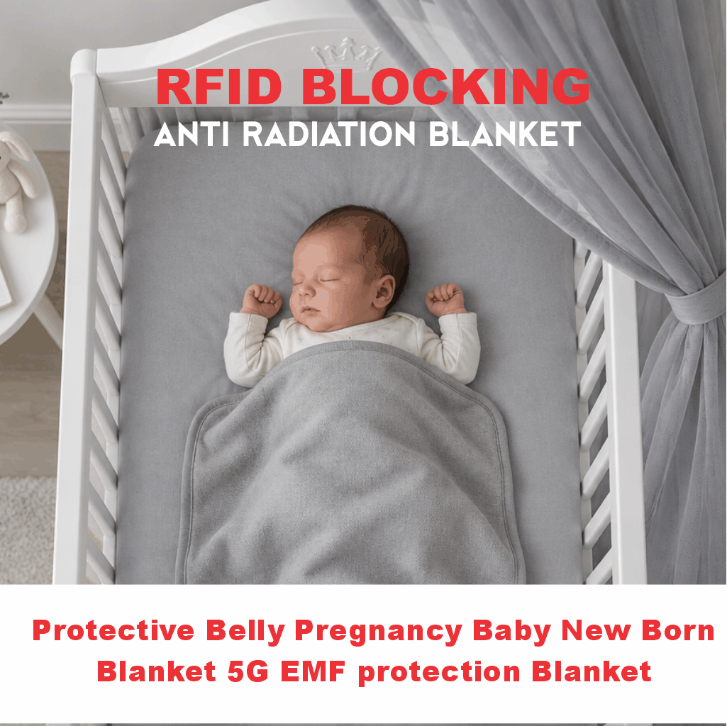 RFID BLOCKING Anti-Radiation Blanket Protective Belly Pregnancy Baby New Born Blanket 5G EMF Protection Blanket