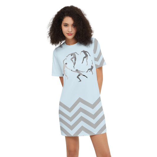 Women's SOLSTICE Short-Sleeve T-Shirt Dress-Heavyweight 225g
