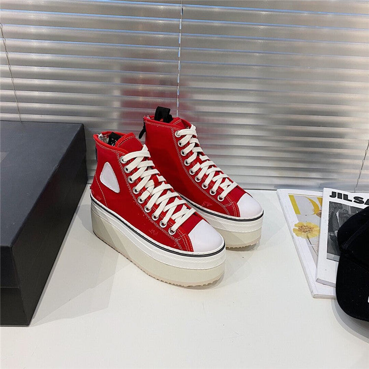 Women's Solstice Style Casual Ripped Platform Platform High-Top Canvas Shoes
