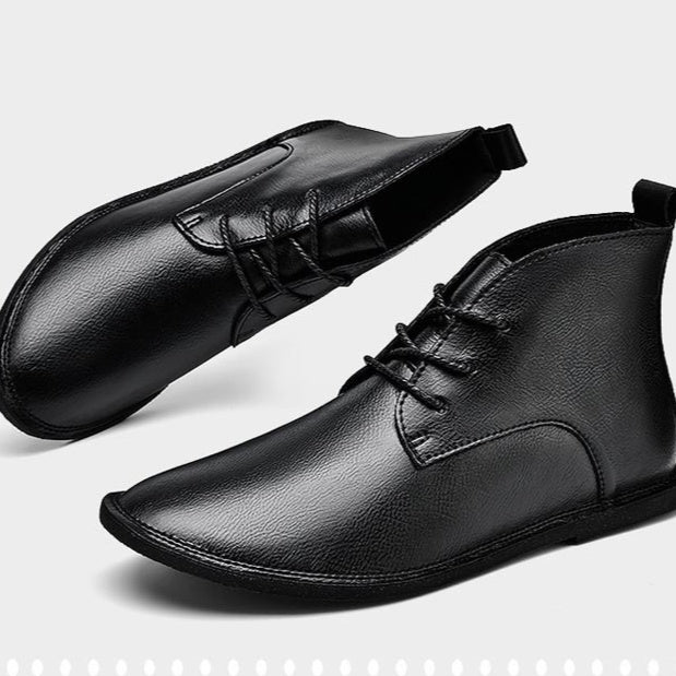 Solstice Genuine Leather Martin Vintage Fashion Leather Boots British Wild Soft Bottom Boots